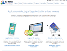 Tablet Screenshot of newtonconcept.com